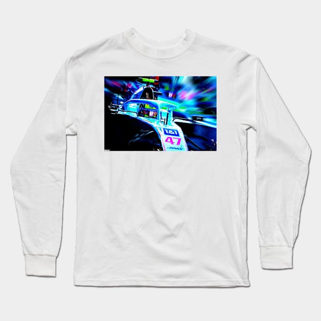 47 - Mick Schumacher Long Sleeve T-Shirt by DeVerviers